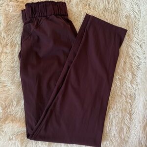 lululemon athletica Maroon/Burgundy Track Pants